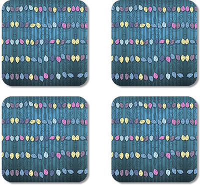 

Crackndeal Square Medium Density Fibreboard Coaster Set(Pack of 4), Multicolor