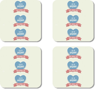 

Crackndeal Square Medium Density Fibreboard Coaster Set(Pack of 4), Multicolor