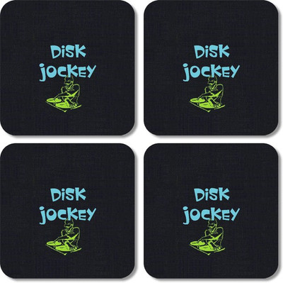 

Crackndeal Square Medium Density Fibreboard Coaster Set(Pack of 4), Multicolor