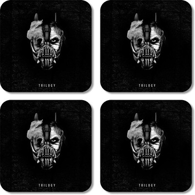 

Crackndeal Square Medium Density Fibreboard Coaster Set(Pack of 4), Multicolor