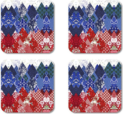 

Crackndeal Square Medium Density Fibreboard Coaster Set(Pack of 4), Multicolor