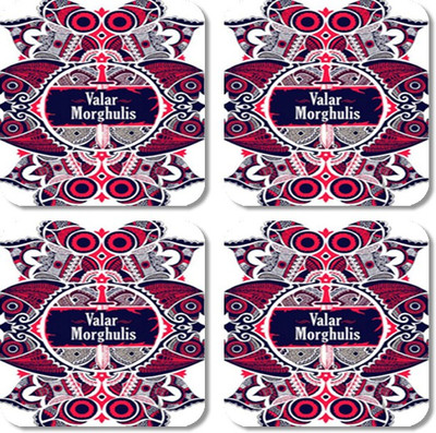 

Crackndeal Square Medium Density Fibreboard Coaster Set(Pack of 4), Multicolor