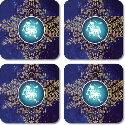 

Crackndeal Square Medium Density Fibreboard Coaster Set(Pack of 4), Multicolor