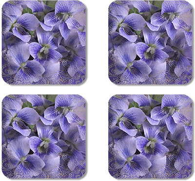 

Crackndeal Square Medium Density Fibreboard Coaster Set(Pack of 4), Multicolor
