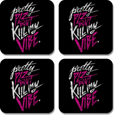

Crackndeal Square Medium Density Fibreboard Coaster Set(Pack of 4), Multicolor