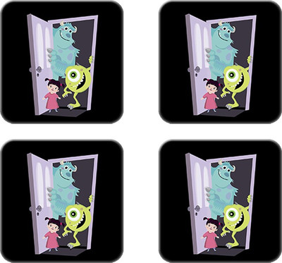 

Crackndeal Square Medium Density Fibreboard Coaster Set(Pack of 4), Multicolor