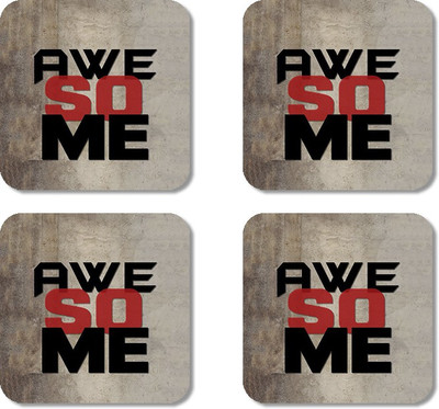 

Crackndeal Square Medium Density Fibreboard Coaster Set(Pack of 4), Multicolor