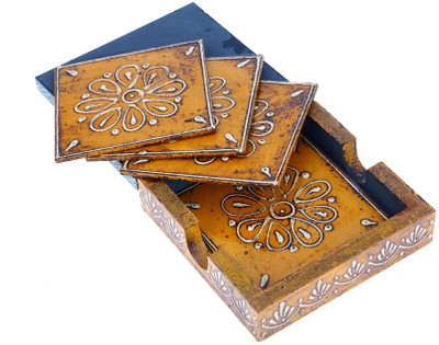 19% OFF on Indikala Square Wood Coaster Set(Pack of 4) 19% OFF on Indikala Square Wood Coaster Set(Pack of 4)