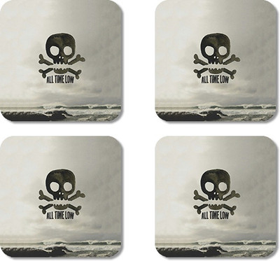 

Crackndeal Square Medium Density Fibreboard Coaster Set(Pack of 4), Multicolor