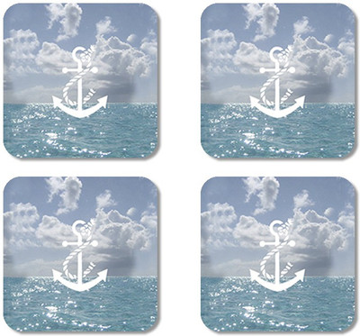

Crackndeal Square Medium Density Fibreboard Coaster Set(Pack of 4), Multicolor