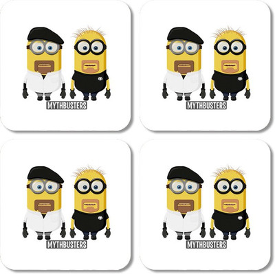 

Crackndeal Square Medium Density Fibreboard Coaster Set(Pack of 4), Multicolor