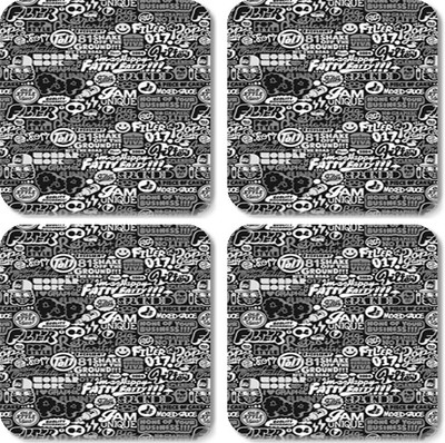 

Crackndeal Square Medium Density Fibreboard Coaster Set(Pack of 4), Multicolor