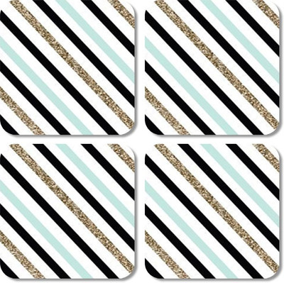 

Crackndeal Square Medium Density Fibreboard Coaster Set(Pack of 4), Multicolor