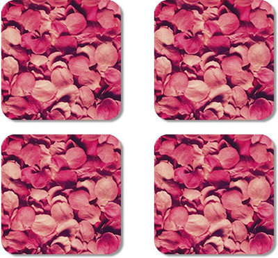 

Crackndeal Square Medium Density Fibreboard Coaster Set(Pack of 4), Multicolor