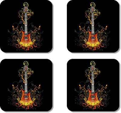 

Crackndeal Square Medium Density Fibreboard Coaster Set(Pack of 4), Multicolor