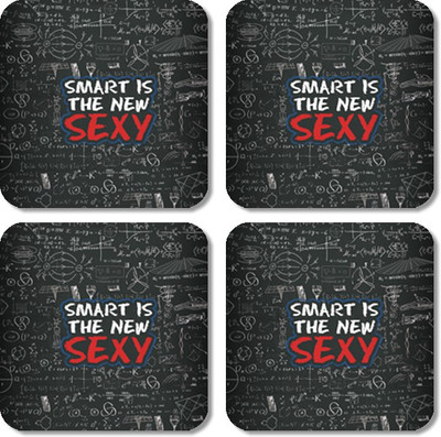 

Crackndeal Square Medium Density Fibreboard Coaster Set(Pack of 4), Multicolor