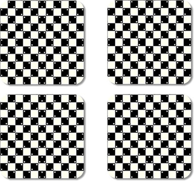 

Crackndeal Square Medium Density Fibreboard Coaster Set(Pack of 4), Multicolor