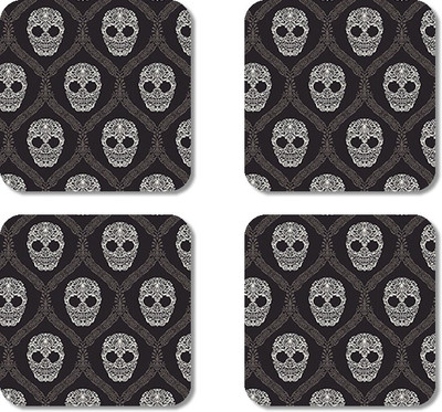 

Crackndeal Square Medium Density Fibreboard Coaster Set(Pack of 4), Multicolor