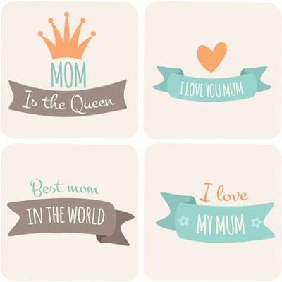 20% OFF on GIFTSMATE Square Wood Coaster Set(Pack of 4)