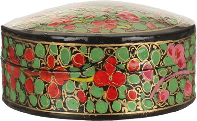 

Indeasia Srijan Round Wood Coaster Set(Pack of 6), Multicolor