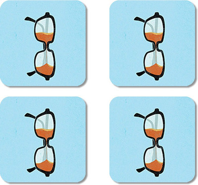 

Crackndeal Square Medium Density Fibreboard Coaster Set(Pack of 4), Multicolor