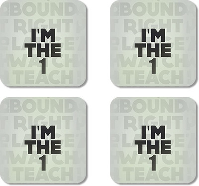 

Crackndeal Square Medium Density Fibreboard Coaster Set(Pack of 4), Multicolor
