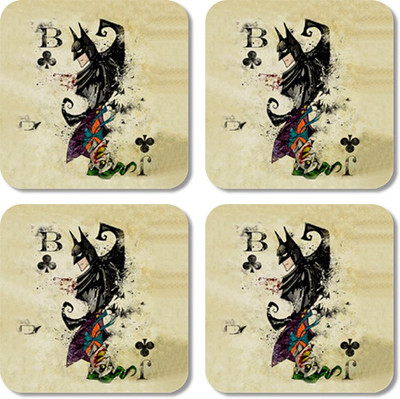 

Crackndeal Square Medium Density Fibreboard Coaster Set(Pack of 4), Multicolor