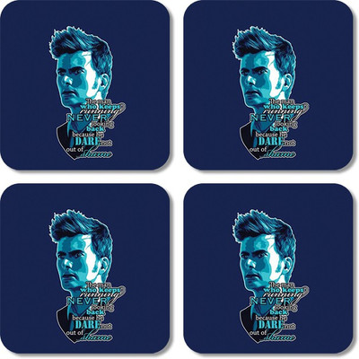 

Crackndeal Square Medium Density Fibreboard Coaster Set(Pack of 4), Multicolor