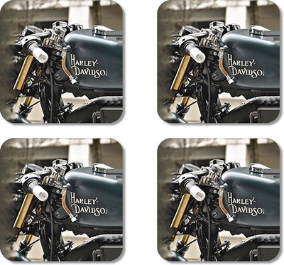 

Crackndeal Square Medium Density Fibreboard Coaster Set(Pack of 4), Multicolor