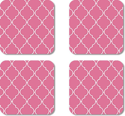 

Crackndeal Square Medium Density Fibreboard Coaster Set(Pack of 4), Multicolor