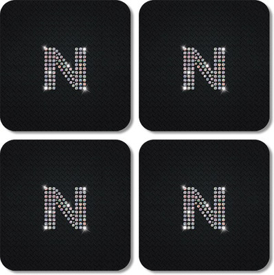 

Crackndeal Square Medium Density Fibreboard Coaster Set(Pack of 4), Multicolor