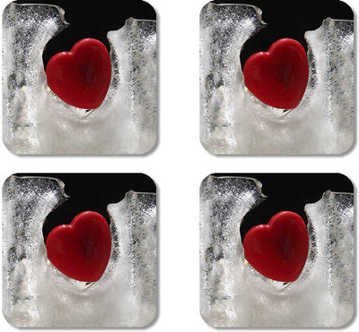 

Crackndeal Square Medium Density Fibreboard Coaster Set(Pack of 4), Multicolor