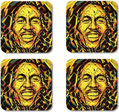

Crackndeal Square Medium Density Fibreboard Coaster Set(Pack of 4), Multicolor