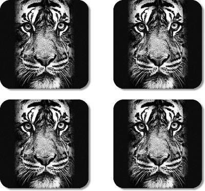 

Crackndeal Square Medium Density Fibreboard Coaster Set(Pack of 4), Multicolor