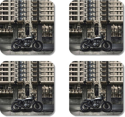 

Crackndeal Square Medium Density Fibreboard Coaster Set(Pack of 4), Multicolor