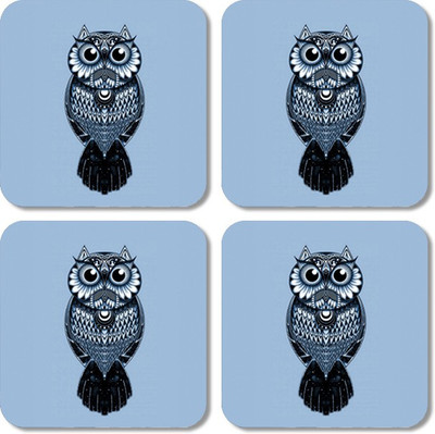 

Crackndeal Square Medium Density Fibreboard Coaster Set(Pack of 4), Multicolor