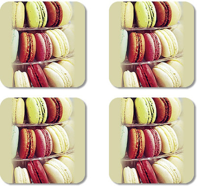 

Crackndeal Square Medium Density Fibreboard Coaster Set(Pack of 4), Multicolor