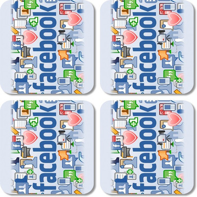 

Crackndeal Square Medium Density Fibreboard Coaster Set(Pack of 4), Multicolor