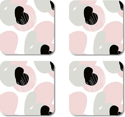 

Crackndeal Square Medium Density Fibreboard Coaster Set(Pack of 4), Multicolor