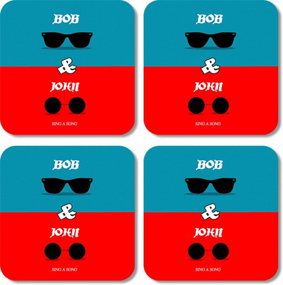 

Crackndeal Square Medium Density Fibreboard Coaster Set(Pack of 4), Multicolor