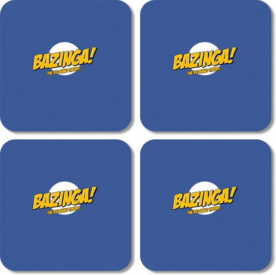 

Crackndeal Square Medium Density Fibreboard Coaster Set(Pack of 4), Multicolor