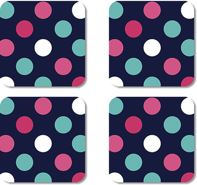 

Crackndeal Square Medium Density Fibreboard Coaster Set(Pack of 4), Multicolor