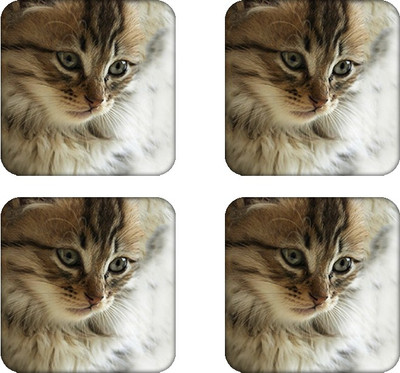 

Crackndeal Square Medium Density Fibreboard Coaster Set(Pack of 4), Multicolor