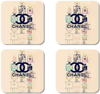 

Crackndeal Square Medium Density Fibreboard Coaster Set(Pack of 4), Multicolor