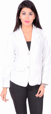 

LGC Women's Single Breasted Coat, White