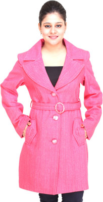 

Trufit Women's Single Breasted Coat, Pink
