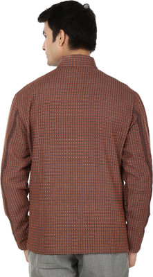 

Reevolution Cotton Self Design Coat, Brown