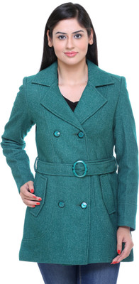 

Trufit Women's Double Breasted Coat, Green