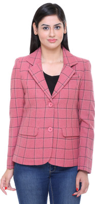 

Trufit Women's Single Breasted Coat, Pink