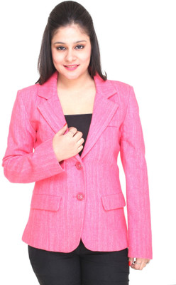 

Trufit Women's Single Breasted Coat, Pink